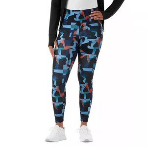NEW NWT Member's Mark Size XS Extra Warm High Rise Future Geo Print Leggings